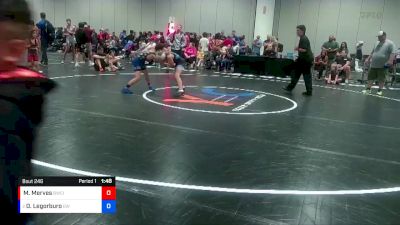 86 lbs Round 2 - Damian Legorburo, Gladiator Wrestling vs Miles Merves, Bears Wrestling Club Inc.