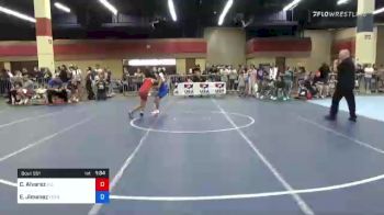 95 lbs Consi Of 8 #2 - Camila Alvarez, All American Wrestling Club vs Emma Jimenez, Texas