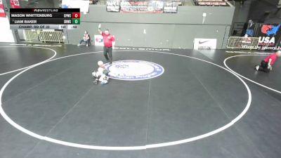 63 lbs Champ. Rd Of 32 - Liam Baker, Savage House Wrestling Club vs Mason Whittenburg, Ceres Pups Wrestling Club