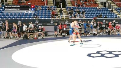 120 lbs Cons. Rd Of 16 - Daniel Goodwin, Illinois vs Benjamin Proper, Virginia