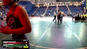 100 lbs Champ. Round 2 - Maddie Polachak, Easton vs Olivia Mancha, Battlefield