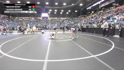 120 lbs Quarterfinal - Jackson Hermann, Wichita-Bishop Carrol vs Braxton Moody, Valley Center