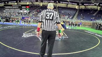 Girls-130 lbs Cons. Round 1 - Kerra White-Pigeon, Shepherd Hs Girls vs Gabrielle Murphy, Whittemore-Prescott Hs Girls