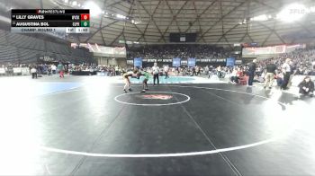 Girls 2A 135 lbs Champ. Round 1 - Augustina Bol, Clover Park (Girls) vs Lilly Graves, West Valley (Spokane) (Girls)