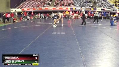 141 lbs Finals (2 Team) - Joseph Innamorato, Centenary (NJ) vs Garrett Gehr, Alvernia University