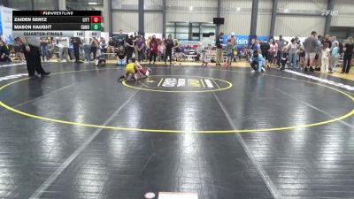 66 lbs Quarterfinal - Zaiden Sentz, Littlestown vs Mason Haught, Canonsburg