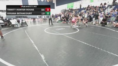 110 lbs Semifinal - Trinity Hunter Rouse, 951 Wrestling Club vs Viviana Betancourt, Lady Lancers Wrestling