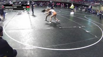 101 lbs Cons. Round 4 - Abbigayle York, Beatrice Wrestling Club - Girls vs Lilly Solis, Gering Wrestling Club