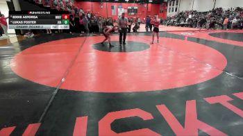 126 lbs Champ. Round 2 - Lukas Foster, JOLIET (CATHOLIC Academy) vs Eddie Astorga, Chicago (MARIST)