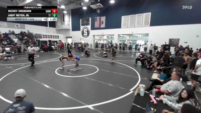 113 lbs Semifinal - Rickey Orsborn, Chaparral High School Wrestlin vs Andy Reyes, Jr., Team Thunder
