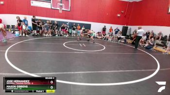 118 lbs Round 4 (8 Team) - Mason GIbbens, Kansas Gold vs Jose Hernandez, Rockwall Training Center