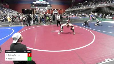 57 lbs Quarterfinal - Hayes Steinseifer, Thorobred WC vs Atticus Wass, Touch Of Gold WC