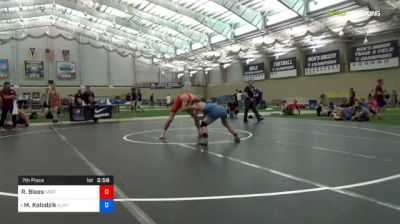 70 kg 7th Place - Ryan Blees, SERTC-VT vs Matthew Kolodzik, NJRTC