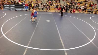 106 lbs Cons. Round 2 - Javean Centeno, MN vs Cooper Clarke, IL
