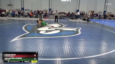 149 lbs Cons. Round 3 - Logan Ryan, Elizabethtown vs Mohammed Gueddi, York (PA)