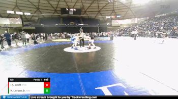 165 lbs Quarterfinal - Alexander Scott, Whatcom Wrestling Academy vs Ken Larsen Jr., Ascend Wrestling Academy