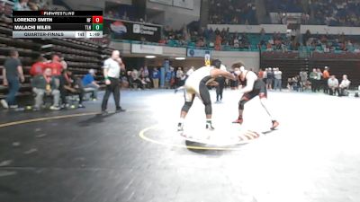 285 lbs Quarterfinal - Lorenzo Smith, Nation Ford vs Malachi Miles, TL Hanna