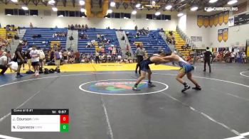 160 lbs Consi Of 8 #1 - Jared Courson, Cypress Bay vs Nick Oganezov, Cypress Bay