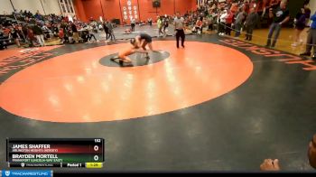 132 lbs Cons. Round 3 - Brayden Mortell, Frankfort (LINCOLN-WAY EAST) vs James Shaffer, Arlington Heights (HERSEY)