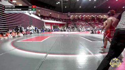 157 lbs Semifinals (8 Team) - Boston Graffman, COWETA vs Hayden Lee, CLAREMORE