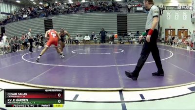 190 lbs Quarterfinals (8 Team) - Kyle Harden, Indianapolis Cathedral vs Cesar Salas, Crown Point