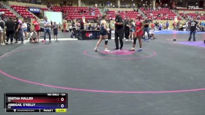 124 lbs Semifinal - Ishitha Mallidi, TX vs Abbigail O`Kelly, OK