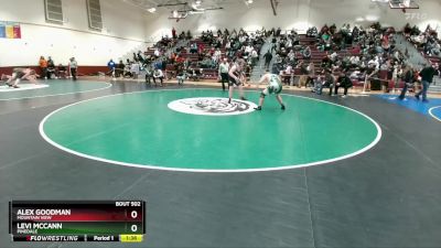 215 lbs Cons. Round 4 - Alex Goodman, Mountain View vs Levi McCann, Pinedale