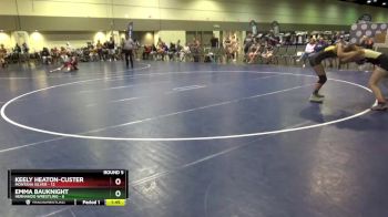 115 lbs Round 5 (8 Team) - Emma Bauknight, Hernando Wrestling vs Keely Heaton-Custer, Montana Silver