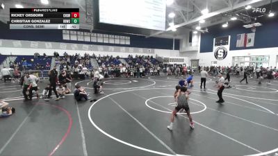 113 lbs Cons. Semi - Christian Gonzalez, Rancho Bernardo Wrestling Club vs Rickey Orsborn, Chaparral High School Wrestlin