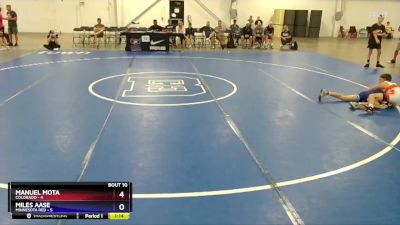 92 lbs 2nd Wrestleback (8 Team) - Manuel Mota, Colorado vs Miles Aase, Minnesota Red