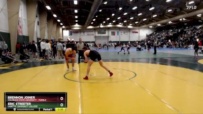 149 lbs Cons. Round 1 - Eric Streeter, Labette Community College vs Brennon Joiner, Colorado State University - Pueblo