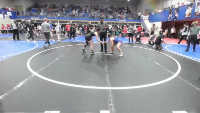 102-110 lbs Quarterfinal - Zaylei Chavez, HURRICANE WRESTLING ACADEMY vs Mylee Johnson, Tulsa Blue T Panthers