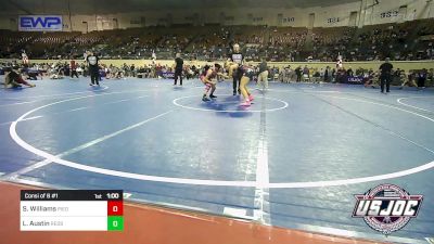 130 lbs Consi Of 8 #1 - Saylor Williams, Piedmont vs Liberty Austin, Redskins Wrestling Club