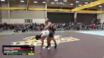 141 lbs Quarterfinal - Russell Benson, Delaware Valley vs Cainan Comerford, Baldwin Wallace