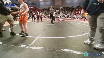 70 lbs Rr Rnd 2 - Oliver Littleton, Collinsville Cardinal Youth Wrestling vs Eric Foust, Keystone Kids Wrestling Club