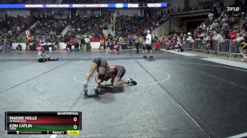 119 lbs Quarterfinal - Ezri Catlin, Tiger vs Maggie Holle, Atwood Kids