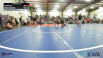 80 lbs Round Of 16 - Christian Jones, Tulsa Blue T Panthers vs Brantley Snelson, Barnsdall Youth Wrestling