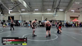 140 lbs Quarterfinal - Luke Holzer, SMWC Wolfpack vs Tuck Stambaugh, MD Maniacs