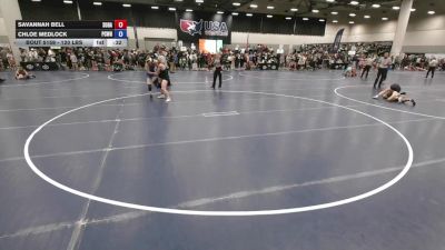 120 lbs Cons. Rd Of 32 - Savannah Bell, South Dakota vs Chloe Medlock, Putnam City West High School Wrestling