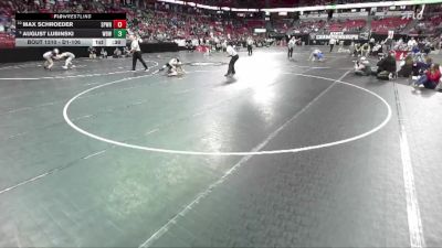 D1-106 lbs Cons. Semi - August Lubinski, West Bend West vs Max Schroeder, Sauk Prairie/Wis. Heights