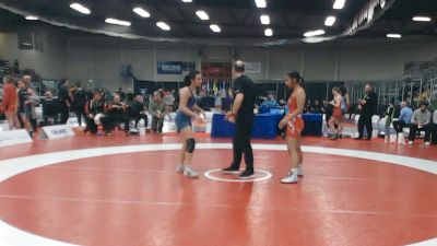 57kg Champ. Round 2 - Gurleen Dhillon, Canadian Mal Wrestling vs Athena Michailidis, Team Impact Wrestling Club