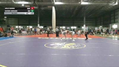 113 lbs Allday - Arlo Duren, RALEIGH AREA WOLFPACK RED vs Zavien Abrams, REAL LIFE WRESTLING CLUB