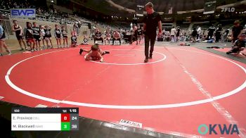 100 lbs Semifinal - Eastin Province, Collinsville Cardinal Youth Wrestling vs Maximus Blackwell, Broken Arrow Wrestling Club