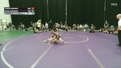 56 lbs Round 4 (6 Team) - Logan Morrow, Cordoba Trained vs Myra Shannon, Pride WC