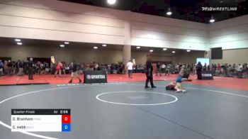 160 kg Quarterfinal - Dustin Branham, Tennessee vs Canyon Hebb, South Georgia Athletic Club