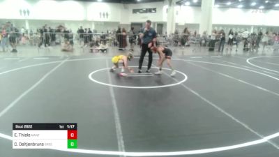 69 lbs Final - Evan Thiele, Mantanona TC vs Colton Oeltjenbruns, Green River Grapplers