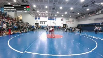 138 lbs Quarterfinal - Carson Long, Chadron vs Kaden Gonzales, Spearfish