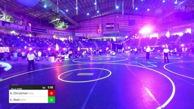 126 lbs Round Of 64 - Kaden Christman, Coulee Crushers vs Cade Stoll, Bear Cave WC