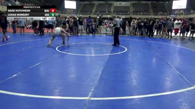 135 lbs Consi Of 8 #2 - Gage Hutchison, Mercersburg vs Lukas Norbury, Harrisburg