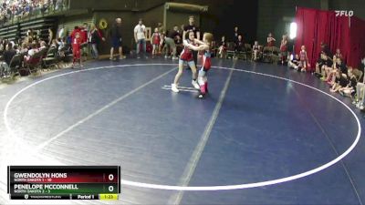 73 lbs Round 2 (4 Team) - Gwendolyn Hons, North Dakota 1 vs Penelope McConnell, North Dakota 2